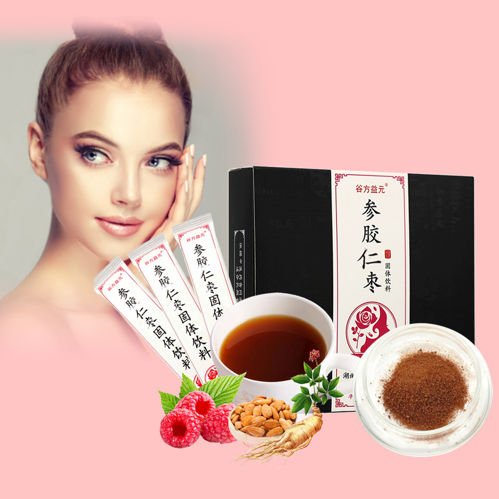 Nourishing Beauty 5g/bag Medicinal Herbal Tea Ginseng Ejiao Jujube Solid Drink